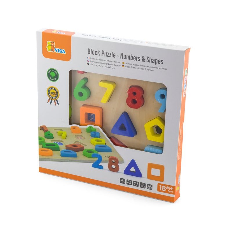 Puzzle 3D Numere si forme, Viga